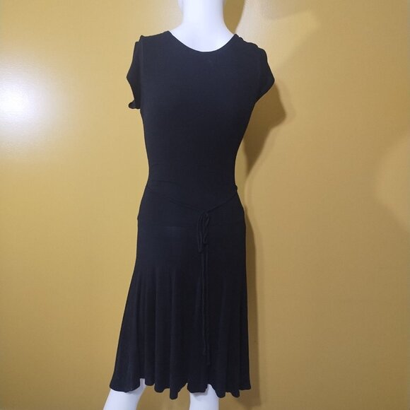 Chesley Short Ruffle Sleeve A Line Midi Dress S - Picture 3 of 4